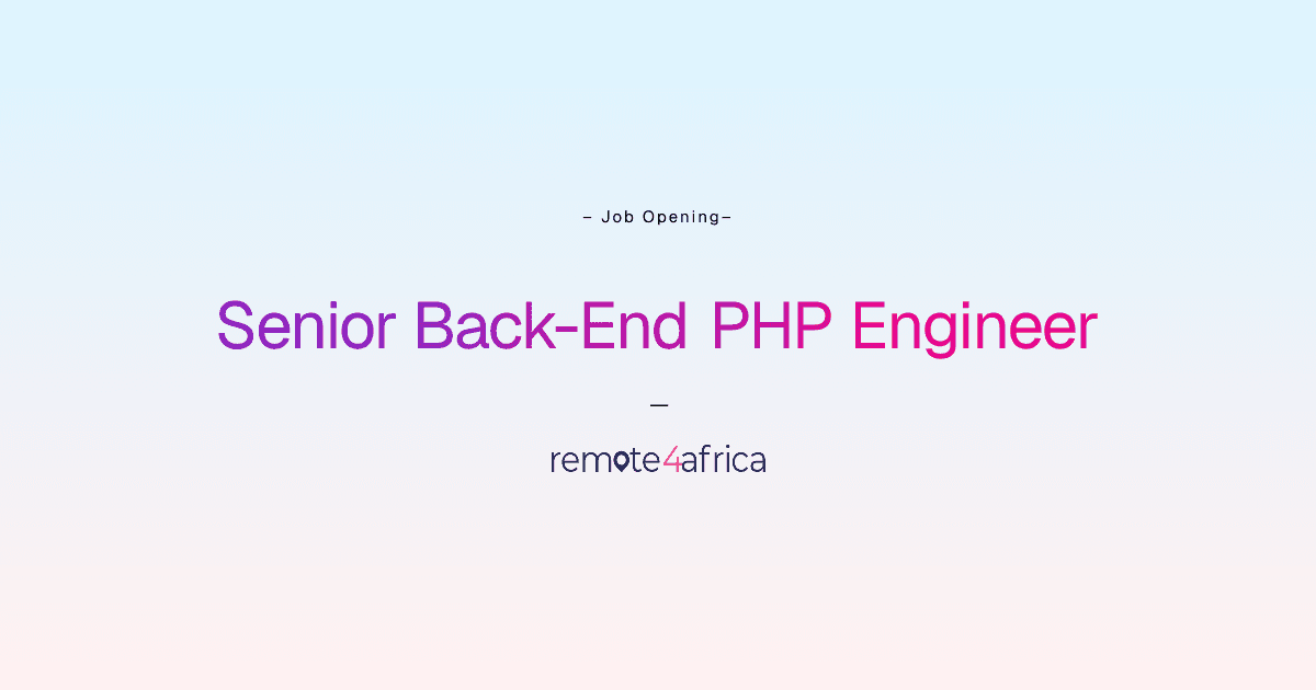 Backend Engineer, PHP