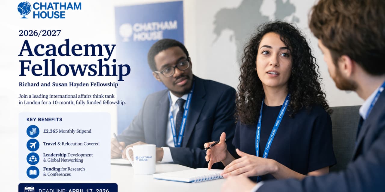 Chatham House Academy Fellowship 2026/2027