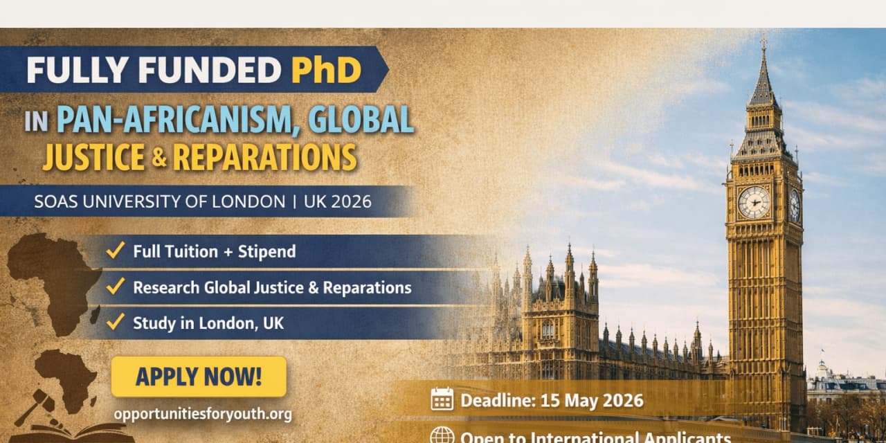MPhil/PhD Studentship 2026 at SOAS University of London