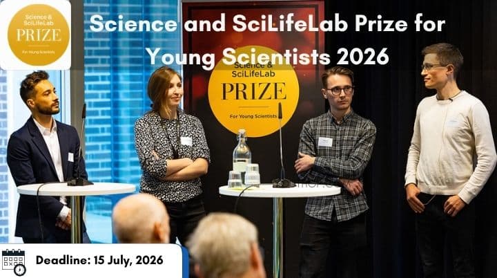 Science & SciLifeLab Prize for Young Scientists 2026